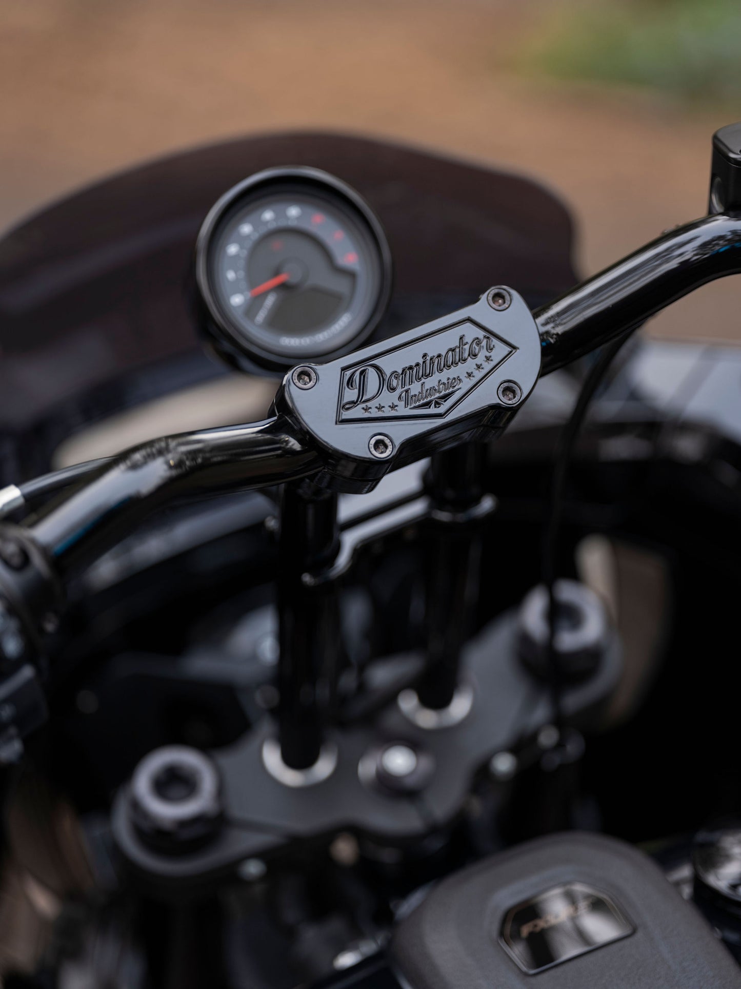 Pullback Riser & 1 1/4" Low Bend Moto Bar All In One Kit for 2022-2024 Low Rider S (Includes Round Gauge Relocation Mount)