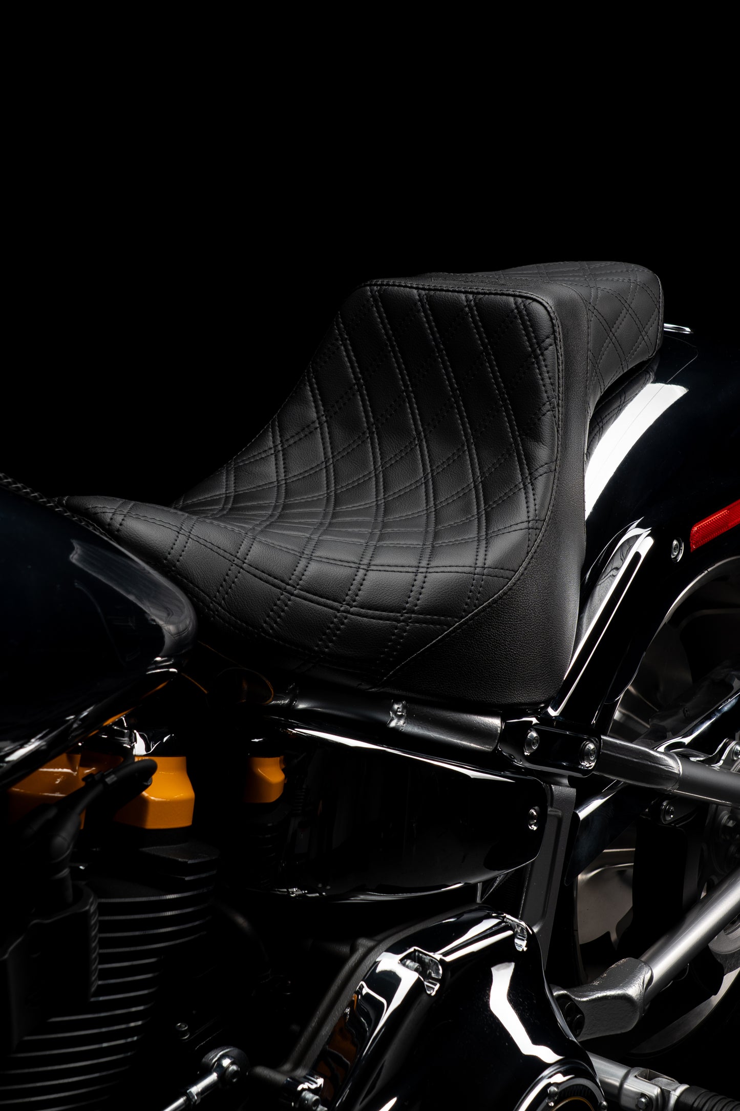 Stealth-Grip™ Premium 2-Up Double Diamond Saddles for 2018-2026 Fat Boy Models