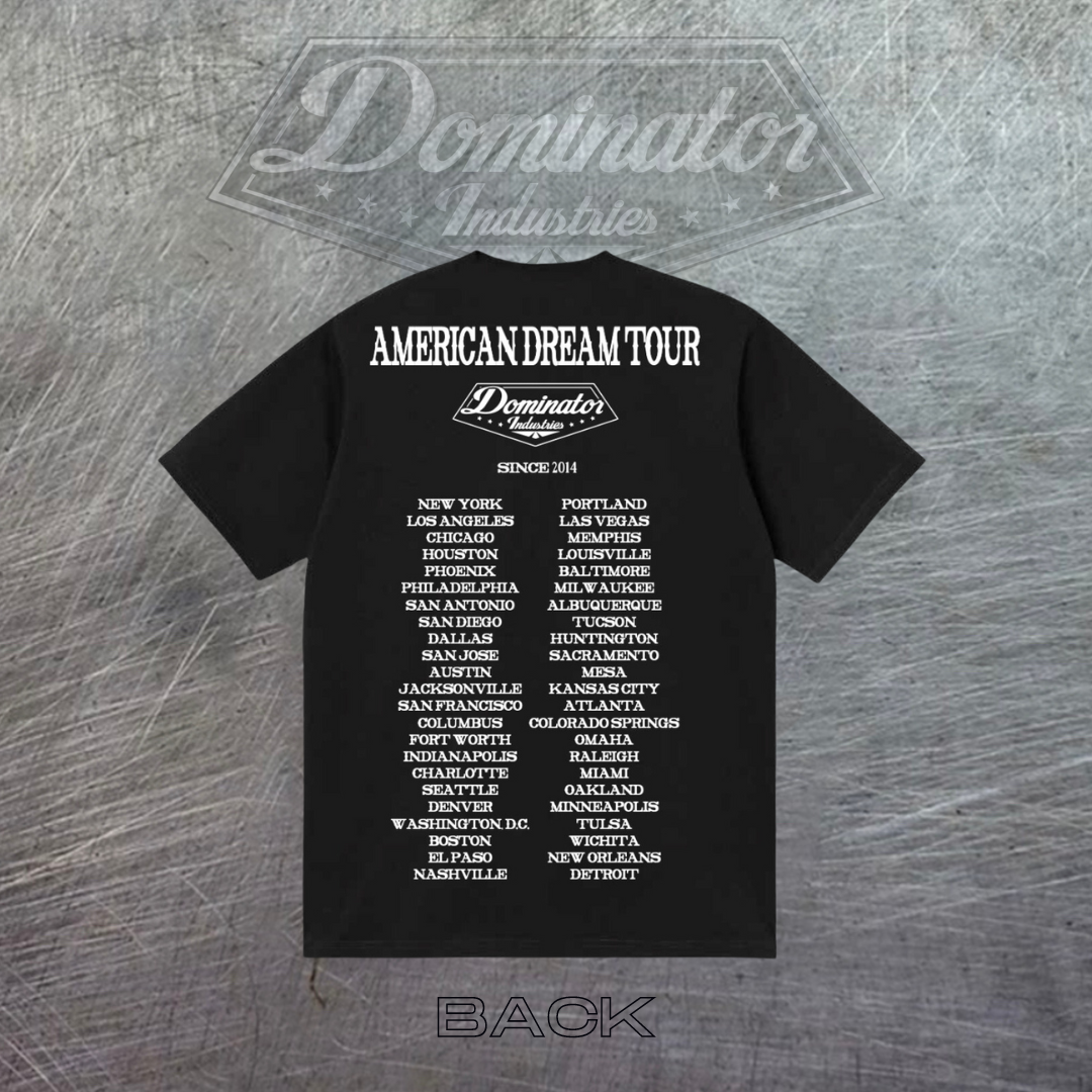 Dominator Industries American Dream Tour Graphic T Shirt
