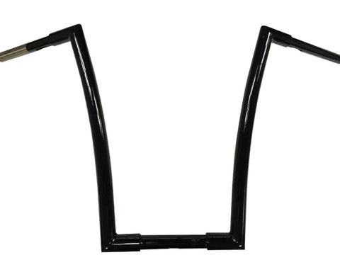 1996-2013 Miter Cut Ape Hanger Bars, 1 1/4 Inch Diameter, 10"-20", Gloss Black