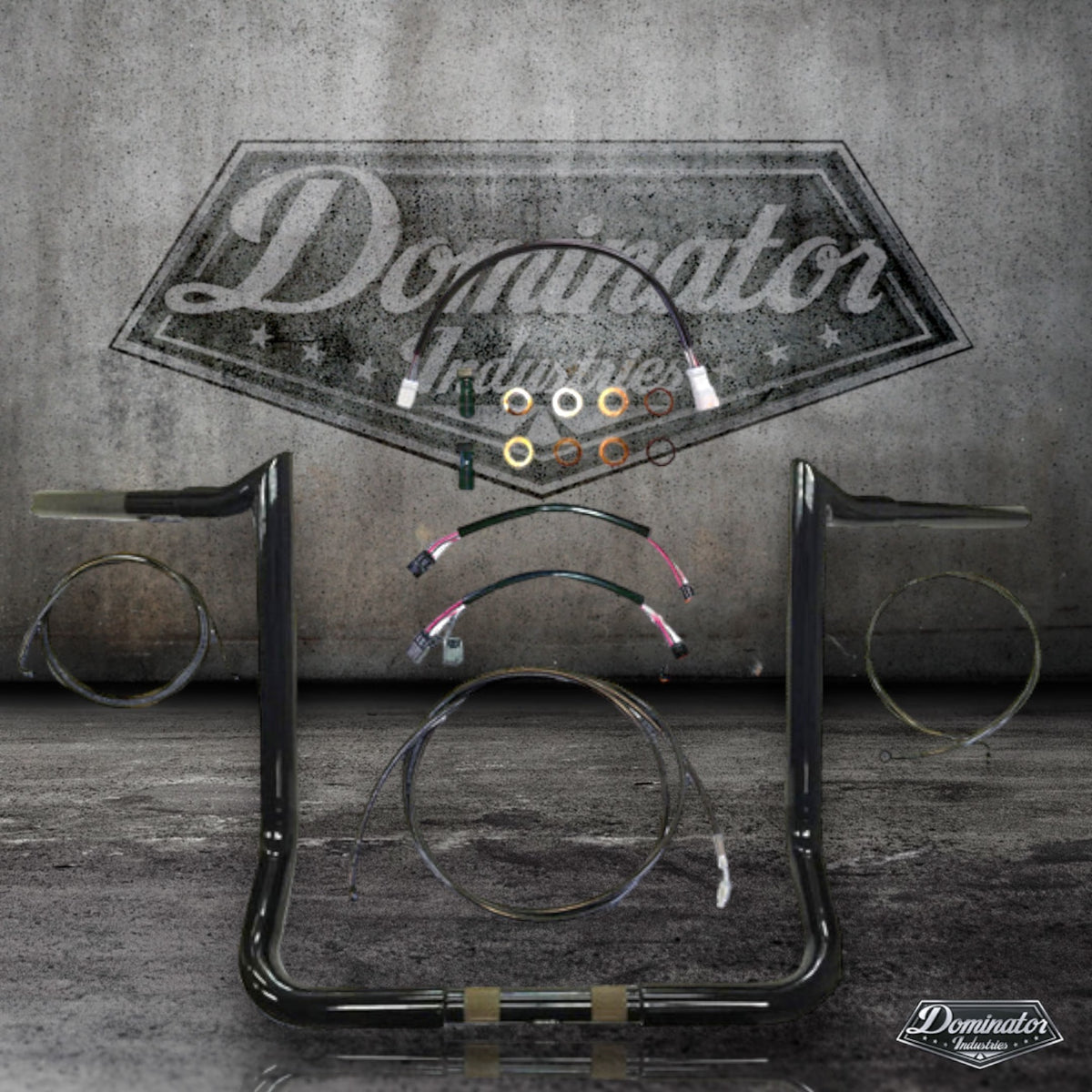 Street Glide Complete All In One Meathook Ape Hanger Kit. (10" Gloss B