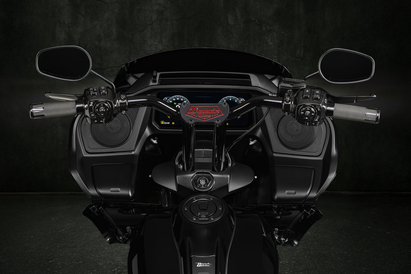 Big Daddy 1 1/2 Pullback Riser & Low Bend Moto Bar Combination for 2023 CVO & 2024-2026 Road Glide Models (Redline Red)