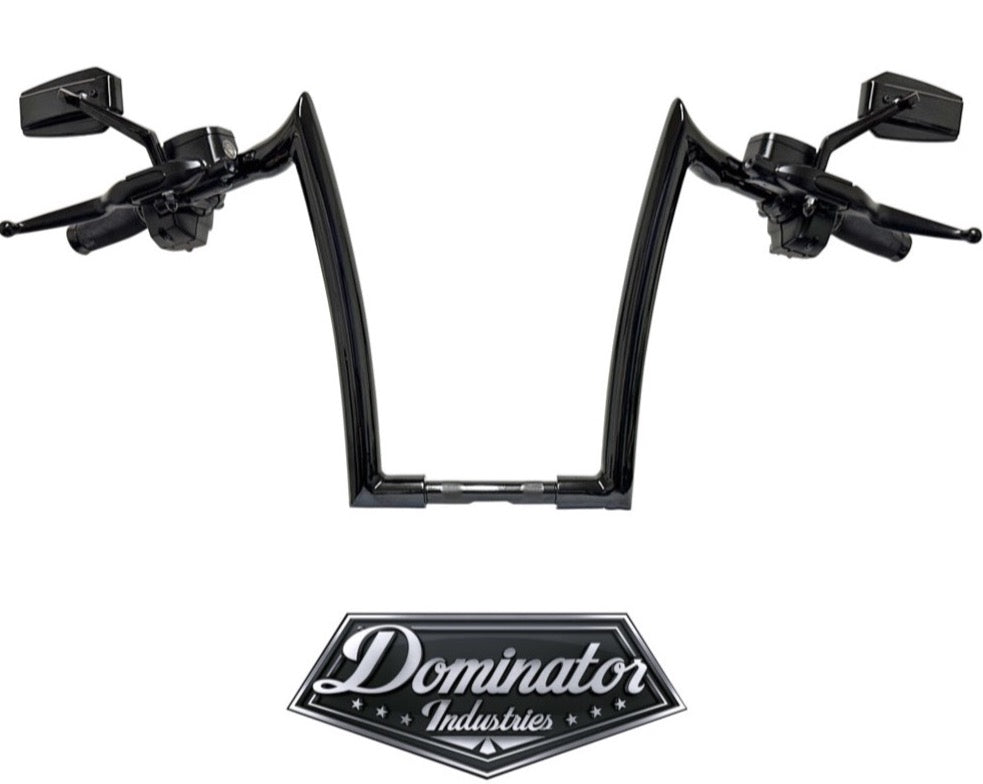 BIG DADDY 1 ½" MEATHOOK APES FOR Dyna and Softail (Gloss Black)