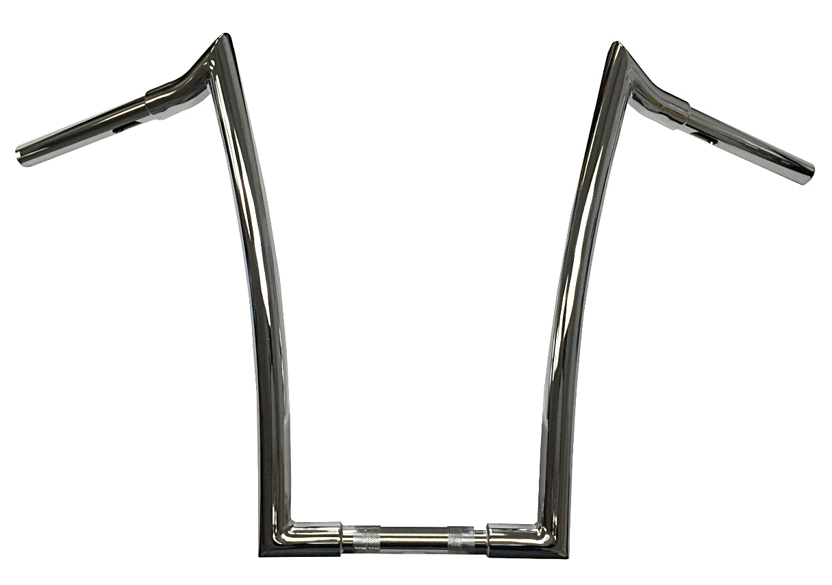 Meathook Monkey Ape Hanger Handlebar, 1 1/4 Inch Diameter, 18 Inch Rise, Chrome