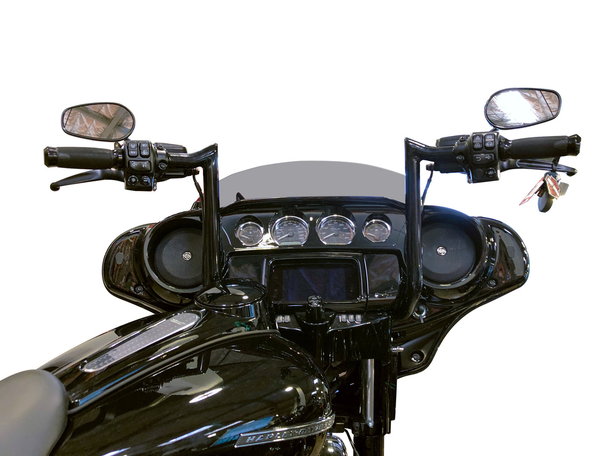 Harley Davidson Pre-wired Handlebars 12 Inch Rise Mofun 12-Inch Rise Pre-wired  Handlebars - Ape Hanger Style For Harley Touring \u0026 Softail Models Ape  Hangers For Harley Sportster, image size:1200x900