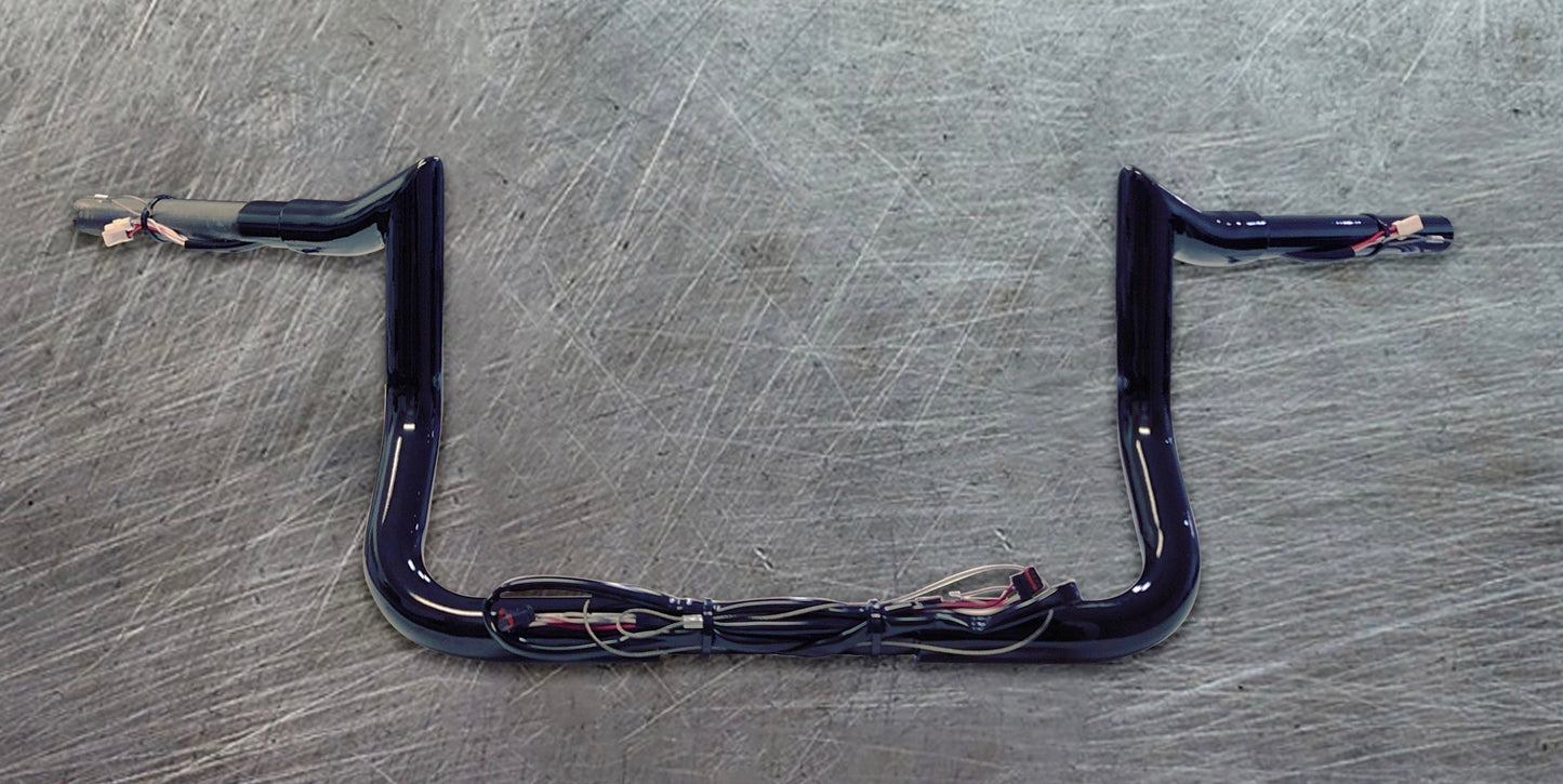 100% Plug & Play 10" Meathook Apes 2014-2015 Electra & Street Glide, Special, 10" Meathook Ape Hangers for 2013-2021 Harley-Davidson Breakout (Gloss Black)