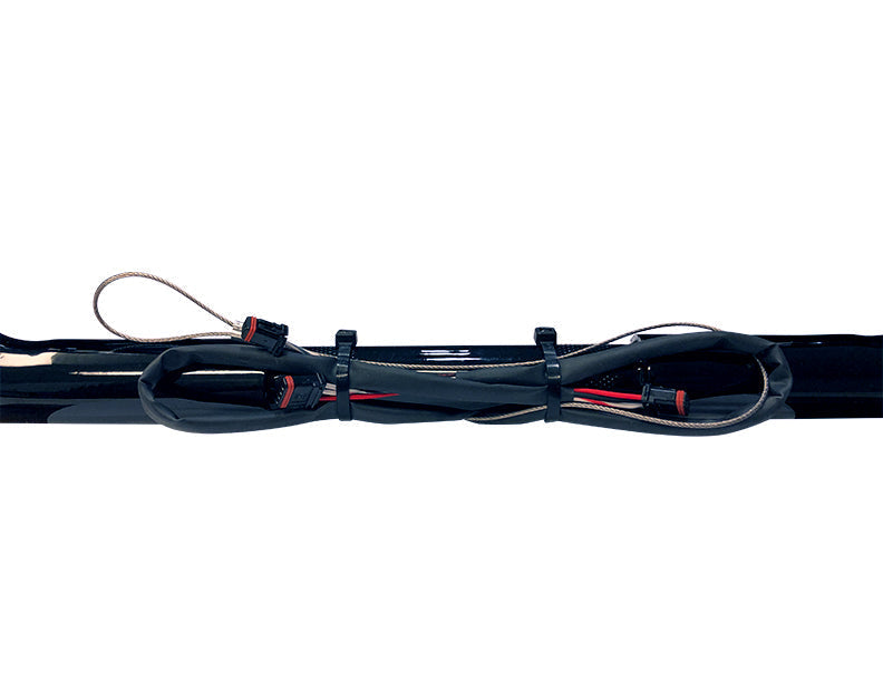 100% Plug & Play 16" Big Daddy 1 ½" Meathook Monkey Bagger Bars Black Fits 2014-2015 Models