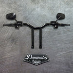 Pre-Wired 1.5" Diameter, Big Daddy MX T Bars for Road Glide 2008-2013 (Gloss Black)