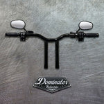 Pre-Wired 1.5" Diameter, Big Daddy MX T Bars for Road Glide 2008-2013 (Gloss Black)