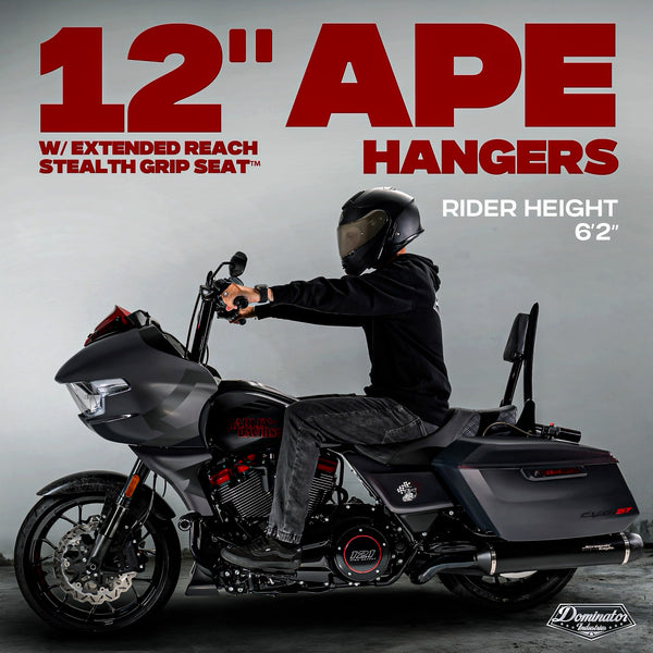 2024-2026 Road Glide Only BIG DADDY 1 ½" MEATHOOK APES (Gloss Black)