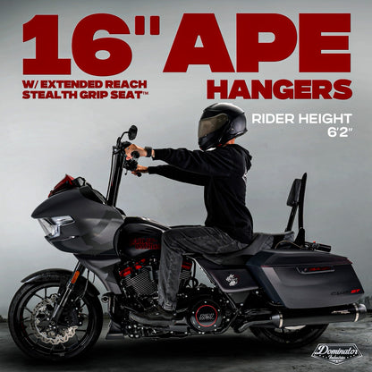 2024-2026 Road Glide Only BIG DADDY 1 ½" MEATHOOK APES (Gloss Black)