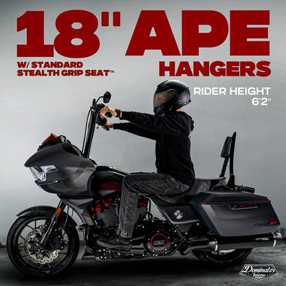 2024-2026 Road Glide Only BIG DADDY 1 ½" MEATHOOK APES (Gloss Black)