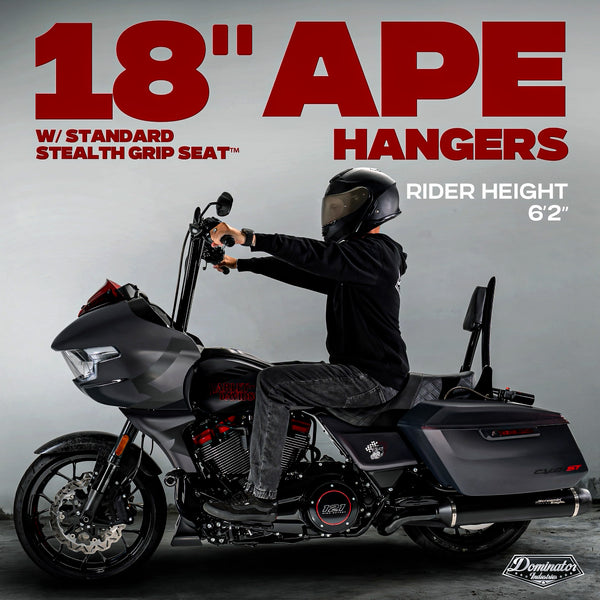 2024-2026 Road Glide Only BIG DADDY 1 ½" MEATHOOK APES (Gloss Black)