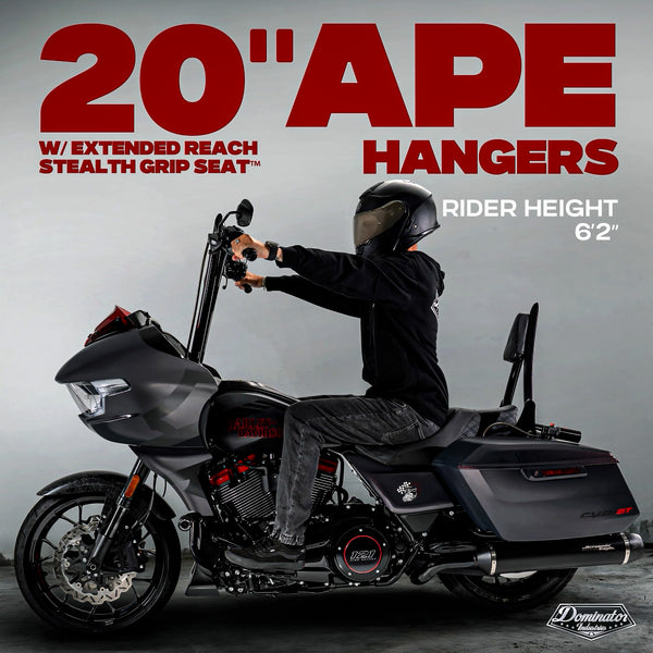 2024-2026 Road Glide Only BIG DADDY 1 ½" MEATHOOK APES (Gloss Black)