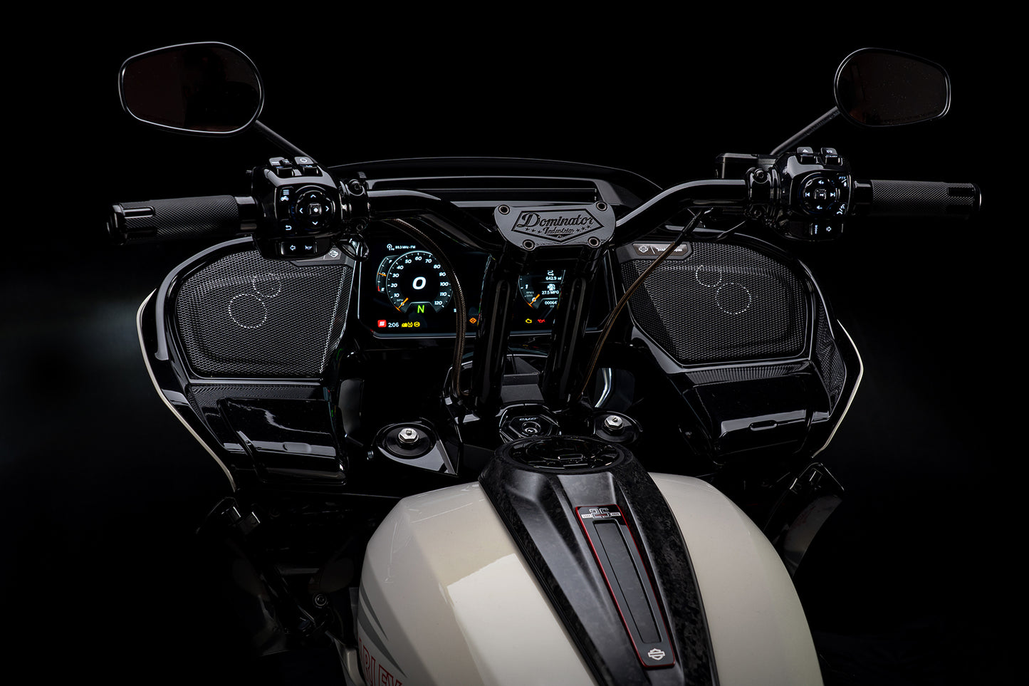 Big Daddy 1 1/2 Pullback Riser & Low Bend Moto Bar Combination for 2023 CVO & 2024-2026 Road Glide Models (Gloss Black)