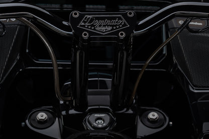 Big Daddy 1 1/2 Pullback Riser & Mid Bend Moto Bar Combination for 2023 CVO & 2024-2026 Road Glide Models (Gloss Black)
