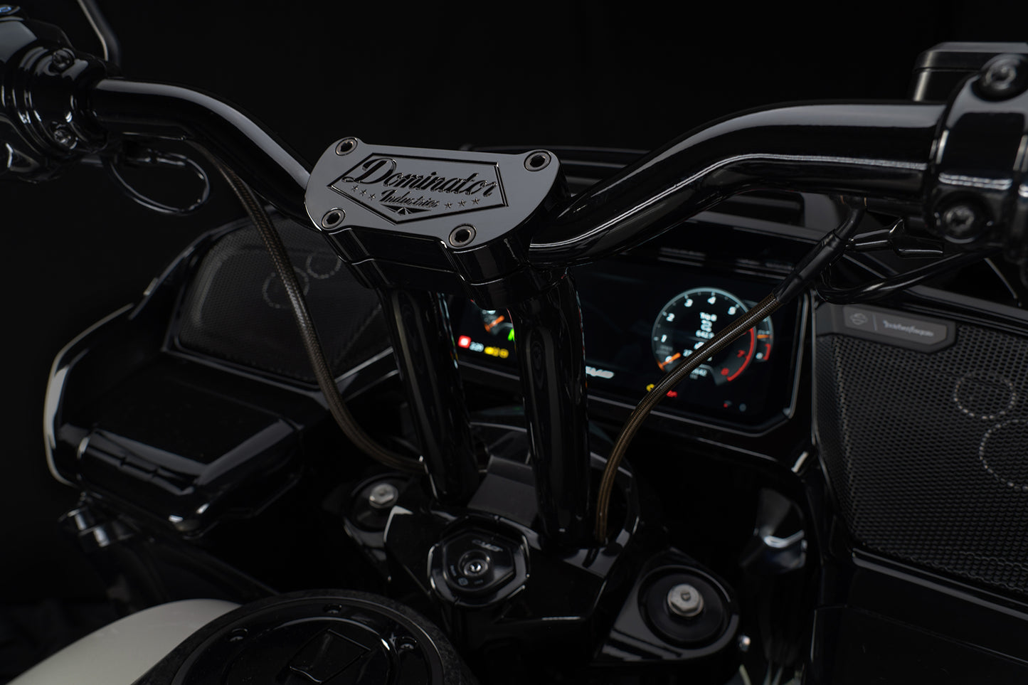 Big Daddy 1 1/2 Pullback Riser & Low Bend Moto Bar Combination for 2023 CVO & 2024-2026 Road Glide Models (Gloss Black)