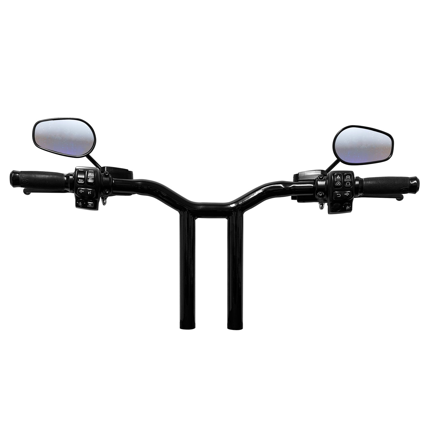 100% Plug In Ready 1.5" Diameter, Big Daddy MX-T Bars for 2014-2015 Street Glide  (Gloss Black)