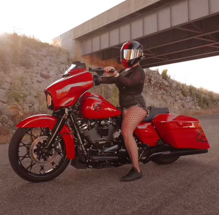 Ride like Chelsea!  Pre-Wired 12" Meathook Bagger Apes & 2up Stealth Grip Saddle