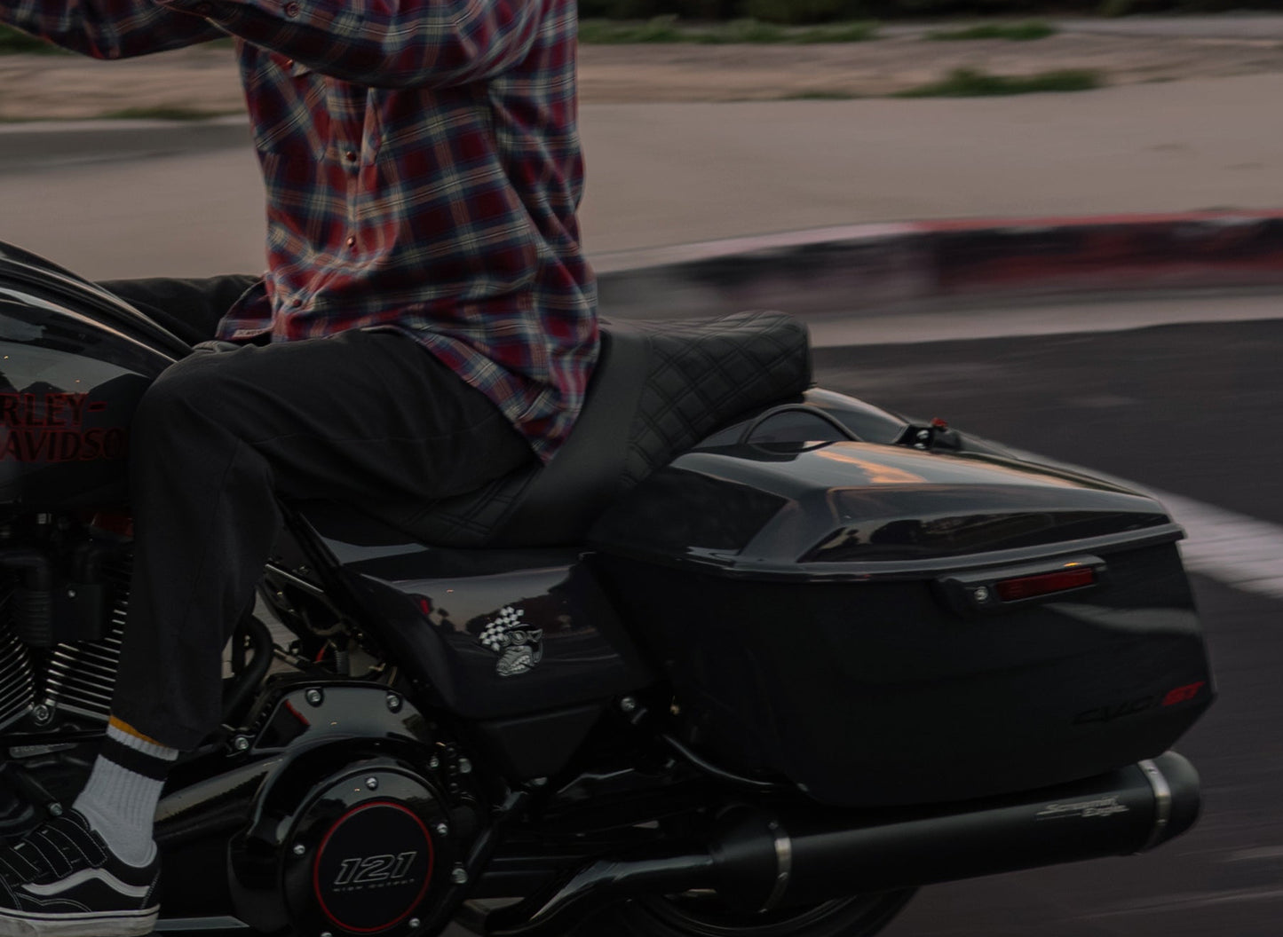 Standard Reach Double Diamond Stealth-Grip™ Premium 2-Up Saddle for the 2024-2026 Street Glide