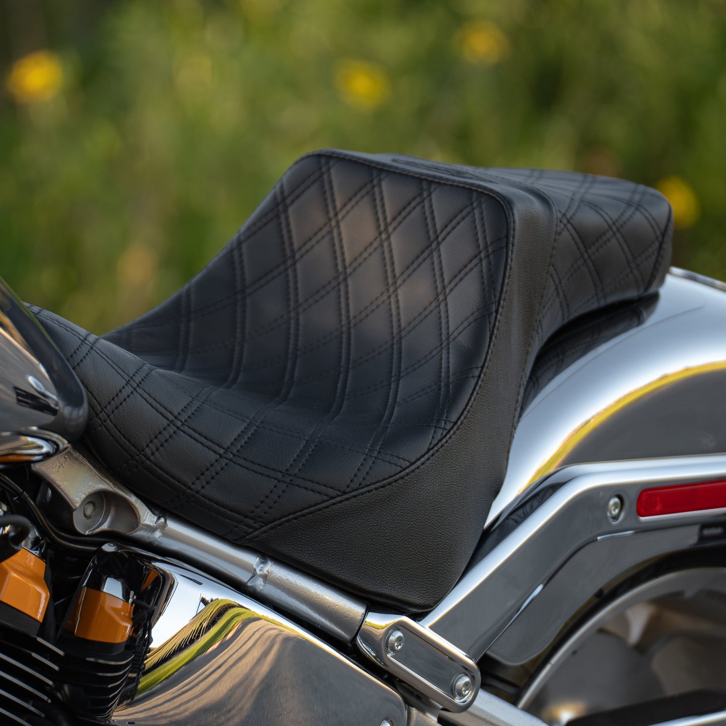 Double Diamond Stealth-Grip™ Premium 2-Up Saddles for 2018-2026 Fat Boy Models