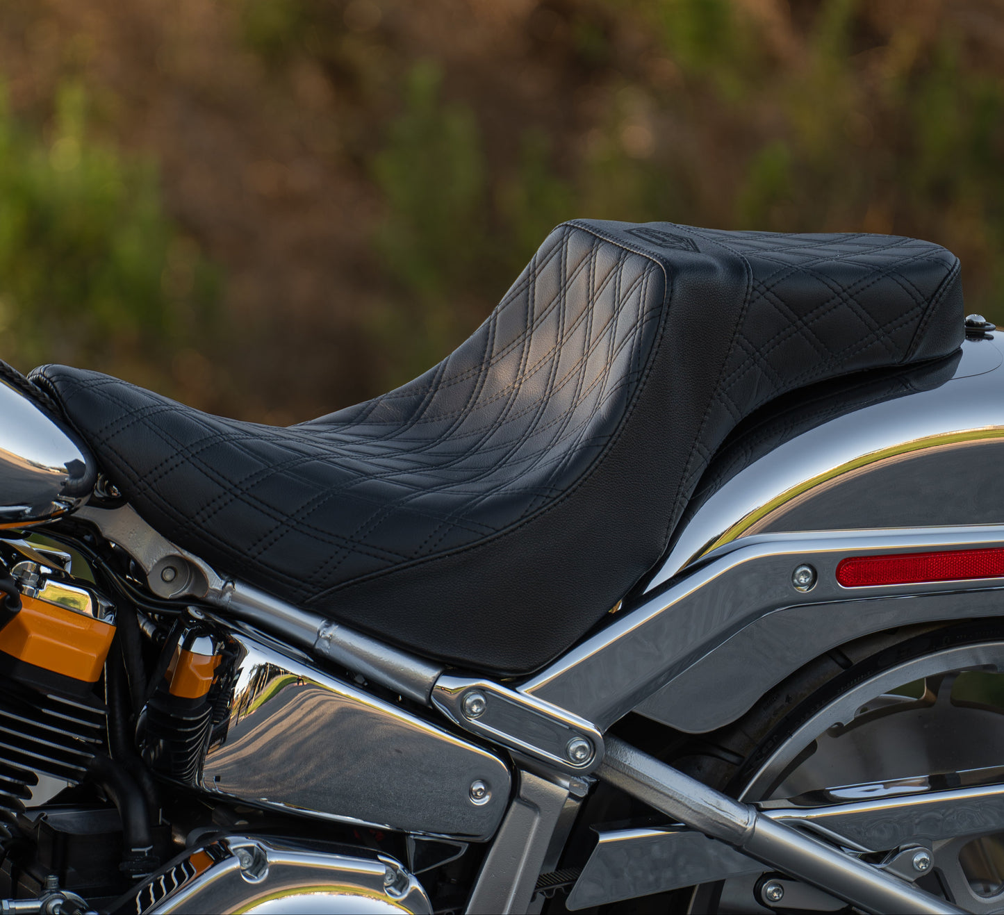 Double Diamond Stealth-Grip™ Premium 2-Up Saddles for 2018-2026 Fat Boy Models