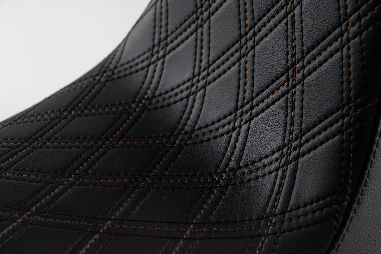 Bronze Stitch, Triple Diamond™, 2-Up Saddle & Diablo Sissy Bar with 100% Matching Triple Diamond™ Back Rest Pad! Fits 2020-2025 Low Rider S & ST