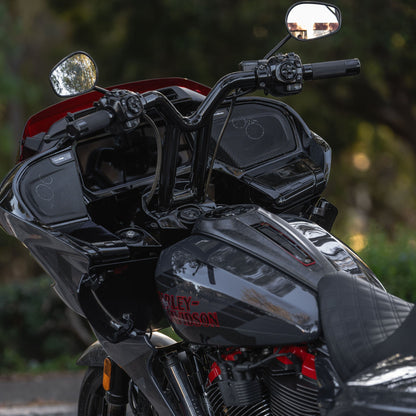 Dominator All New MX-V Bars™  for 2024-2026 Road Glides (Gloss Black & Classic Chrome)