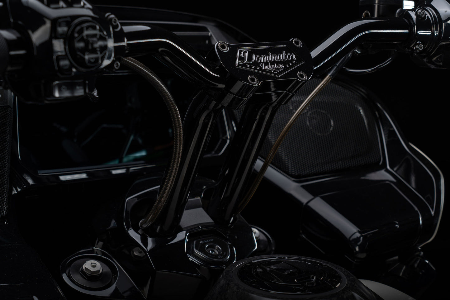 Big Daddy 1 1/2 Pullback Riser & Low Bend Moto Bar Combination for 2023 CVO & 2024-2026 Road Glide Models (Gloss Black)