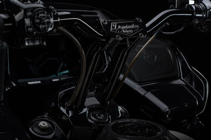 Big Daddy 1 1/2 Pullback Riser & Low Bend Moto Bar Combination for 2023 CVO & 2024-2026 Road Glide Models (Gloss Black)