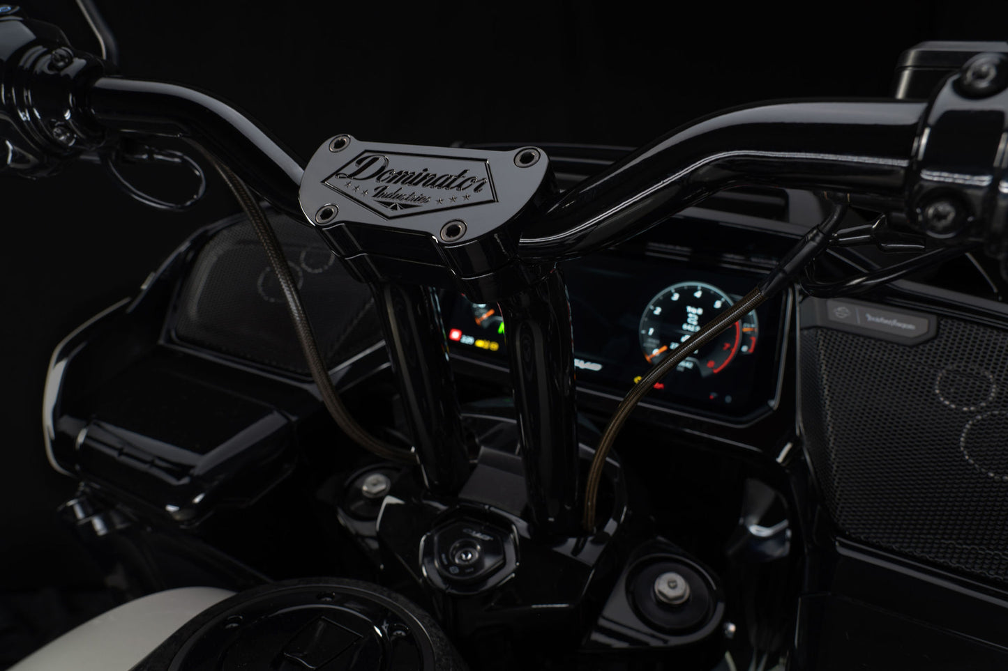 Big Daddy 1 1/2 Pullback Riser & Low Bend Moto Bar Combination for 2023 CVO & 2024-2026 Road Glide Models (Gloss Black)