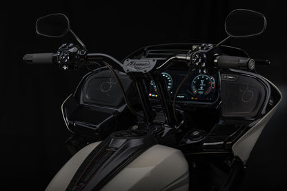 Big Daddy 1 1/2 Pullback Riser & Low Bend Moto Bar Combination for 2023 CVO & 2024-2026 Road Glide Models (Gloss Black)