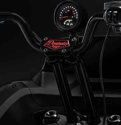 High Bend Moto Bar & Big Daddy 1.5 Pullback Riser Kit for 2024-2026 Road Glide (Gloss Black)