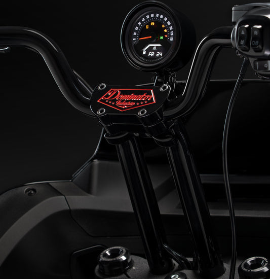 High Bend Moto Bar & Big Daddy 1.5 Pullback Riser Kit for 2024-2026 Road Glide (Redline Red)