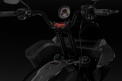 High Bend Moto Bar & Big Daddy 1.5 Pullback Riser Kit for 2024-2026 Road Glide (Gloss Black)