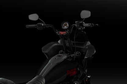 High Bend Moto Bar & Big Daddy 1.5 Pullback Riser Kit for 2024-2026 Road Glide (Gloss Black)