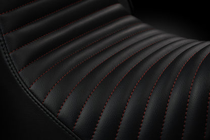 Red Stitch Tuck & Roll Stealth-Grip™ Premium 2-Up Saddle for 2020-2026 Low Rider S & ST