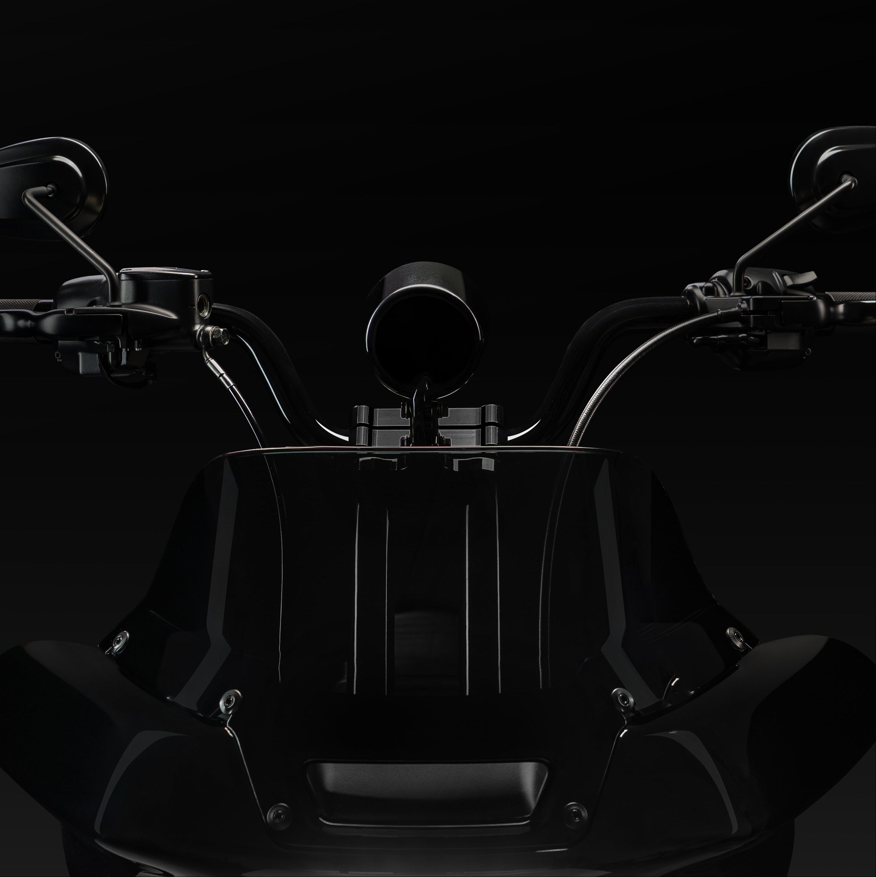 High Bend Moto Bar & Big Daddy 1.5 Pullback Riser Kit for 2025
