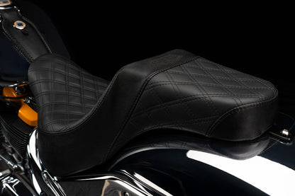 Stealth-Grip™ Premium 2-Up Double Diamond Saddles for 2018-2026 Fat Boy Models