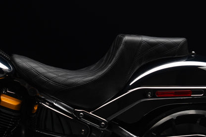Stealth-Grip™ Premium 2-Up Double Diamond Saddles for 2018-2026 Fat Boy Models