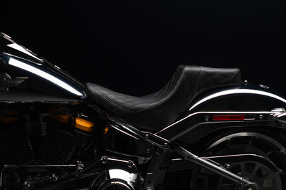Stealth-Grip™ Premium 2-Up Double Diamond Saddles for 2018-2026 Fat Boy Models