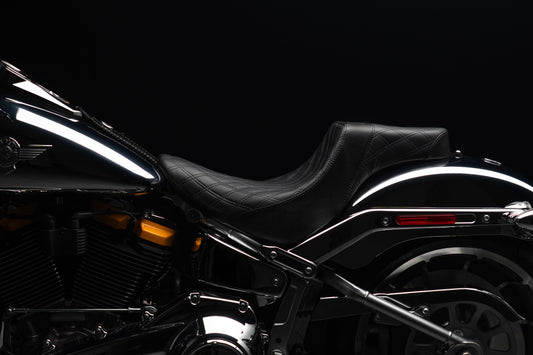 Stealth-Grip™ Premium 2-Up Double Diamond Saddles for 2018-2026 Fat Boy Models