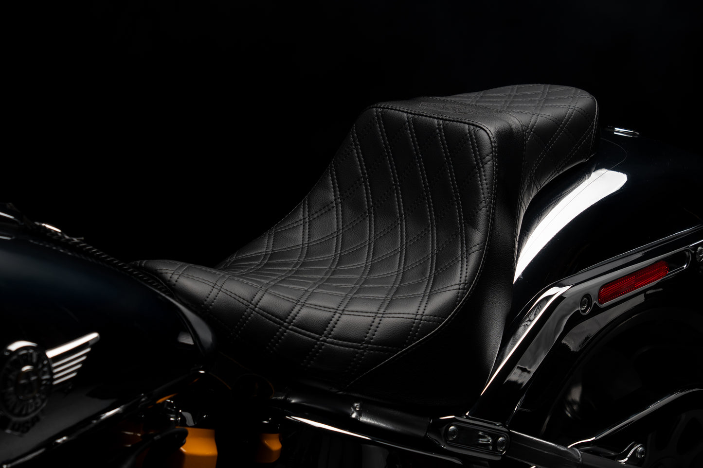 Stealth-Grip™ Premium 2-Up Double Diamond Saddles for 2018-2026 Fat Boy Models