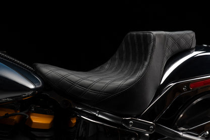 Stealth-Grip™ Premium 2-Up Double Diamond Saddles for 2018-2026 Fat Boy Models
