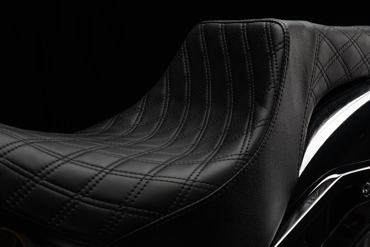 Stealth-Grip™ Premium 2-Up Double Diamond Saddles for 2018-2026 Fat Boy Models