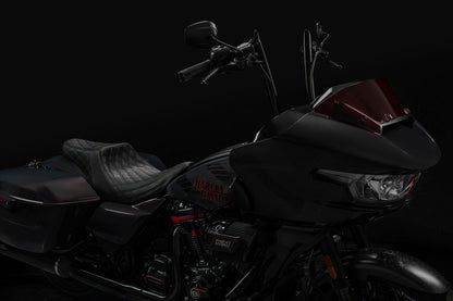 Standard Reach Double Diamond Stealth-Grip™ Premium 2-Up Saddle for the 2024-2026 Road Glide