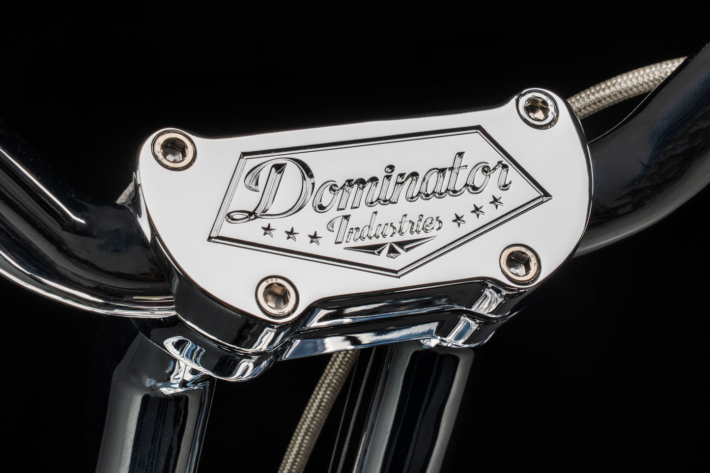 2025-2026 FAT BOY - Big Daddy 1.5 Pullback Riser & Low Bend Moto Bar Kit (Classic Chrome)