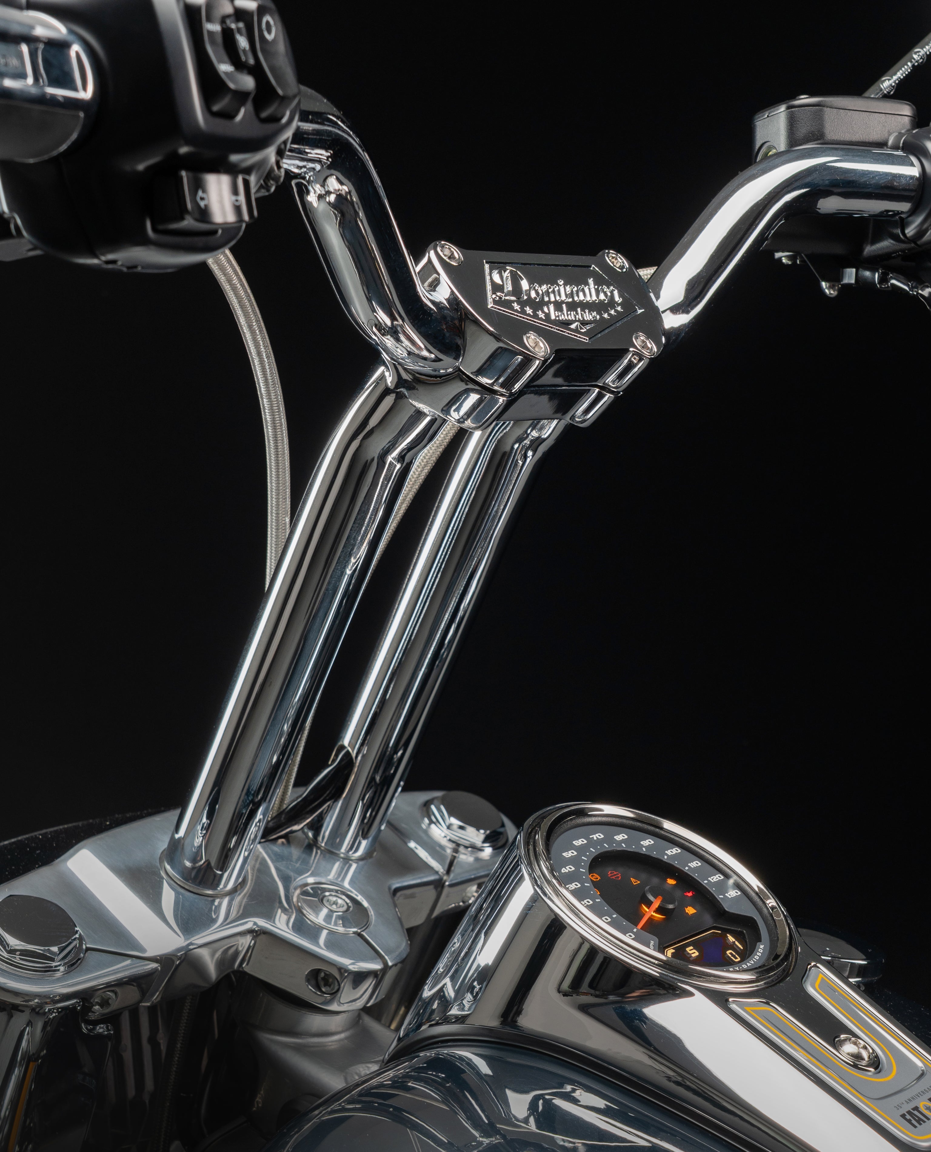 Mid Bend Big Daddy 1.5 Pullback Riser & Moto Bar Kit for 2025-2026