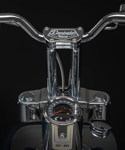 2025-2026 FAT BOY - Big Daddy 1.5 Pullback Riser & Low Bend Moto Bar Kit (Classic Chrome)