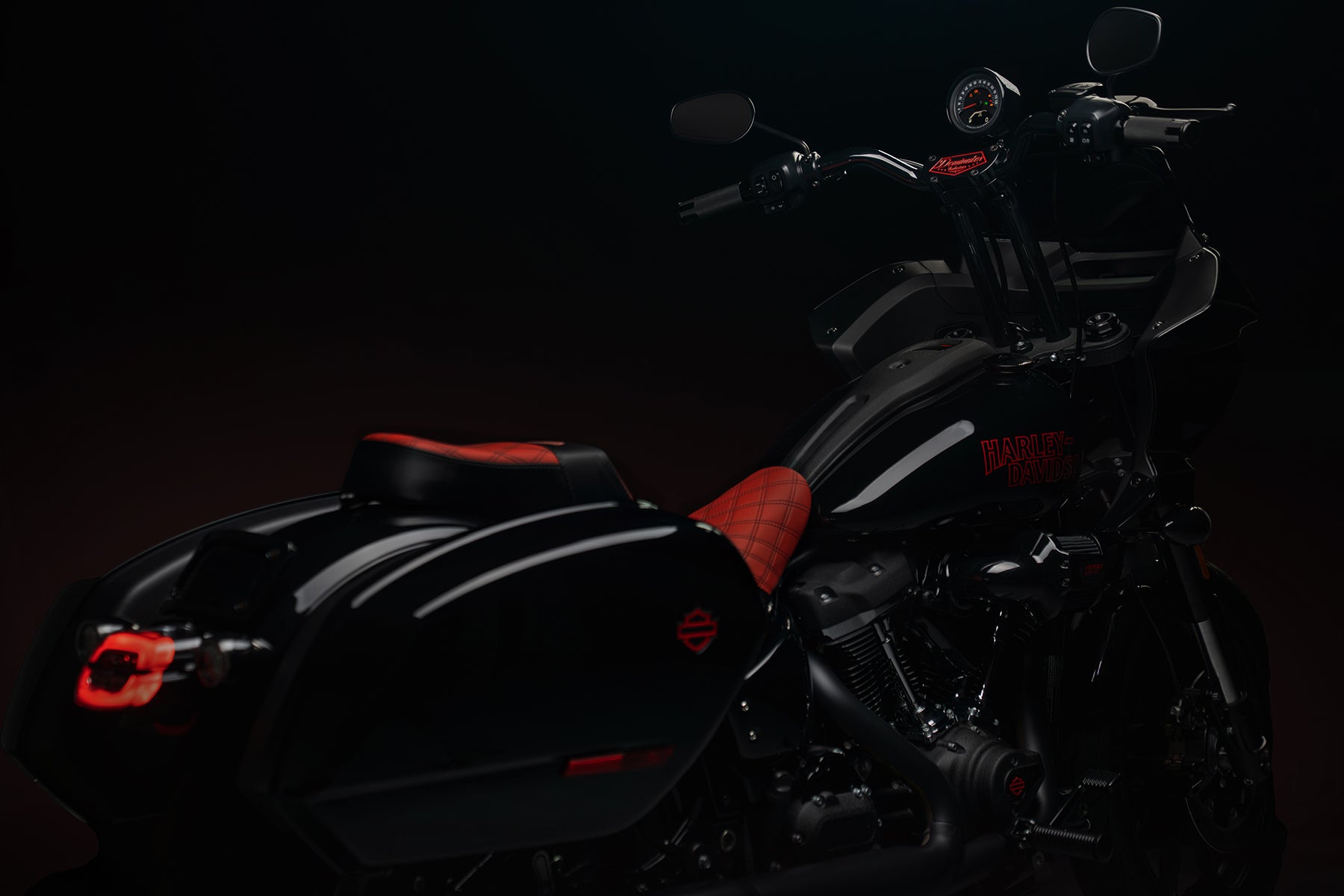 Red & Black Stealth-Grip™ Premium 2-Up Double Diamond Saddle for